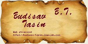 Budisav Tašin vizit kartica
